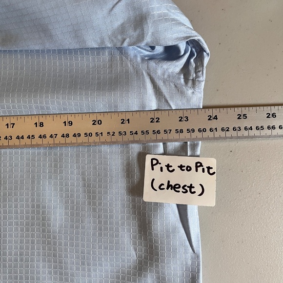 Brioni 100% Cotton Button Up Formal Dress Shirt - Men's Size 17/ 43 - Blue - Picture 7 of 9